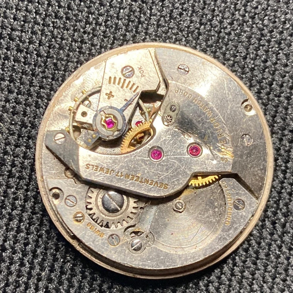 Superior Watch Corp vintage watch parts/restore lot, 17 jewels, swiss